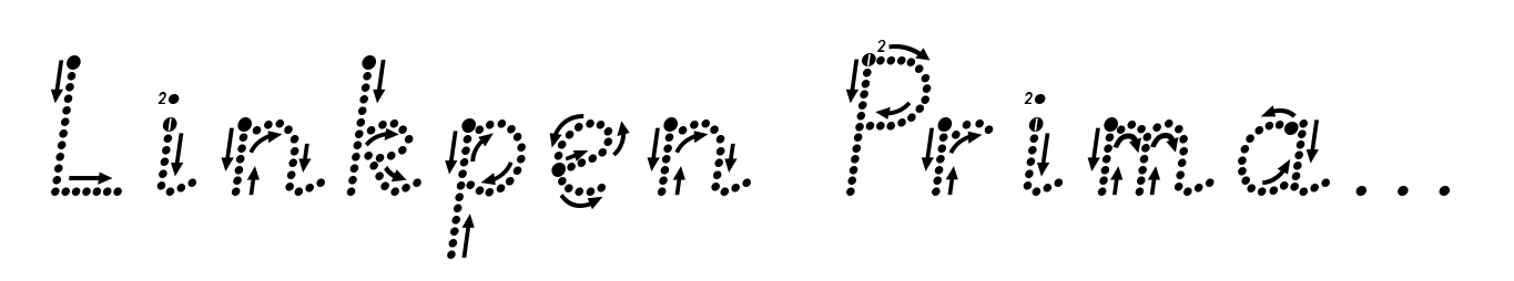Linkpen Primary Print Arrow Italic